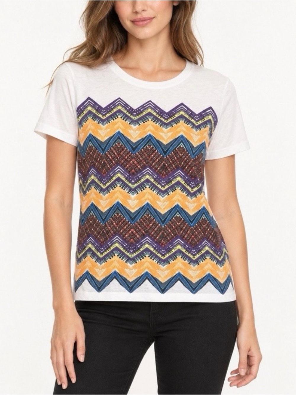 Missoni Chevron Graphic T-Shirt Key To The Cure Limited Edition Saks Fifth Ave